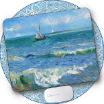 Fishing Boats/Seascape at Saintes-Maries -van Gogh Mouse Mat<br><div class="desc">An image of a painting by by Vincent van Gogh of "Fishing Boats and Seascape at Saintes-Maries" on a Mouse Pad. ►Personalise by adding custom text,  a small image,  and/or a logo. Makes a classy gift for the classic art or Vincent van Gogh fan.</div>