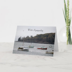 Fishing Boats Sympathy Card