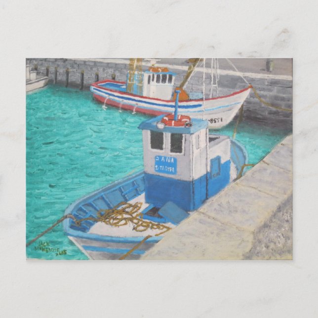 Fishing Boats - Tarifa Spain Postcard (Front)