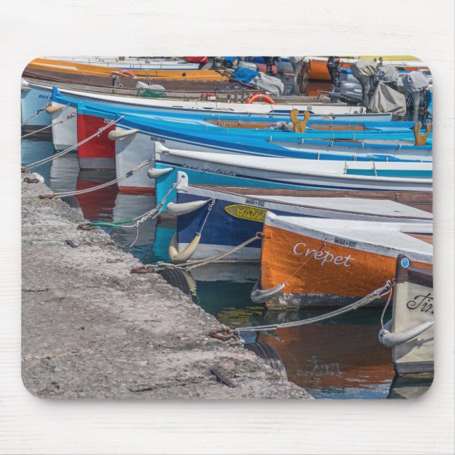 Fishing boats view mousepad (Front)