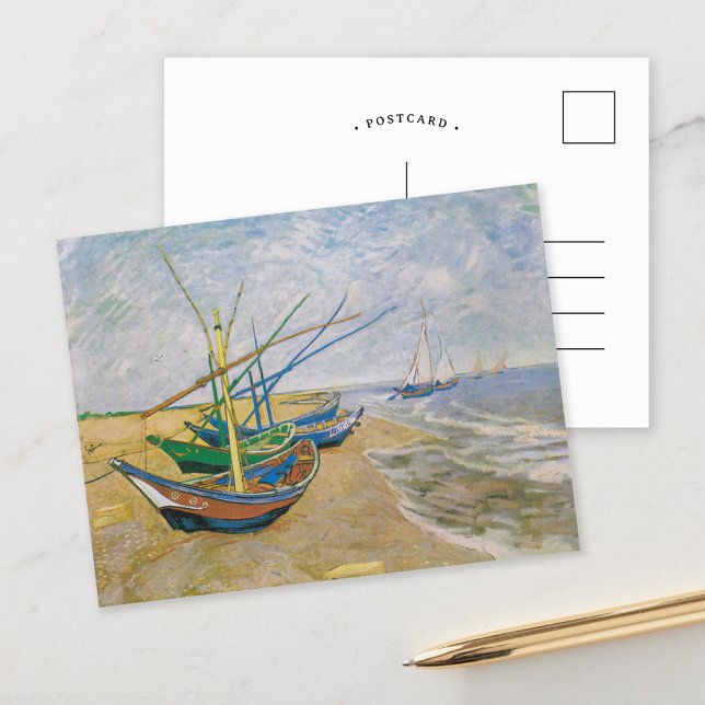Fishing Boats | Vincent van Gogh Postcard (Creator Uploaded)