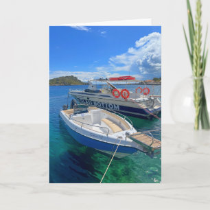Fishing Boats Zakynthos Greece Card