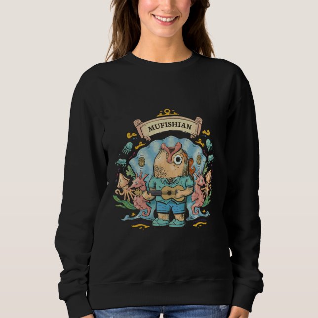 Fishing Born  Sweatshirt (Front)