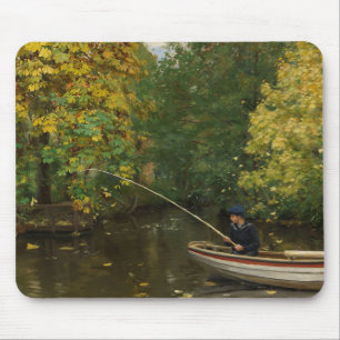 Fishing Boy (by Hans Andersen Brendekilde) Mouse Mat