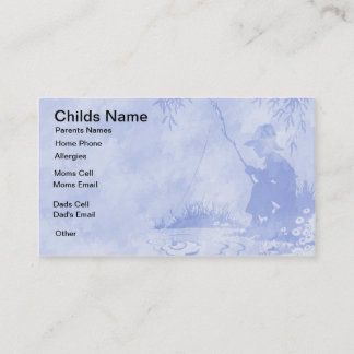 Fishing Boy Kids Business Card