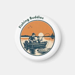 Fishing Buddies – Father and Son Fishing Adventure Magnet