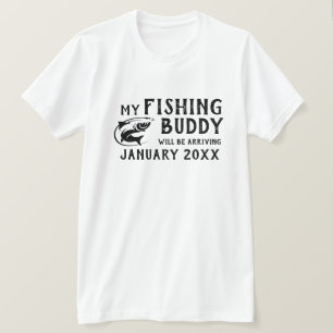 "Fishing Buddy" Baby Announcement T-Shirt