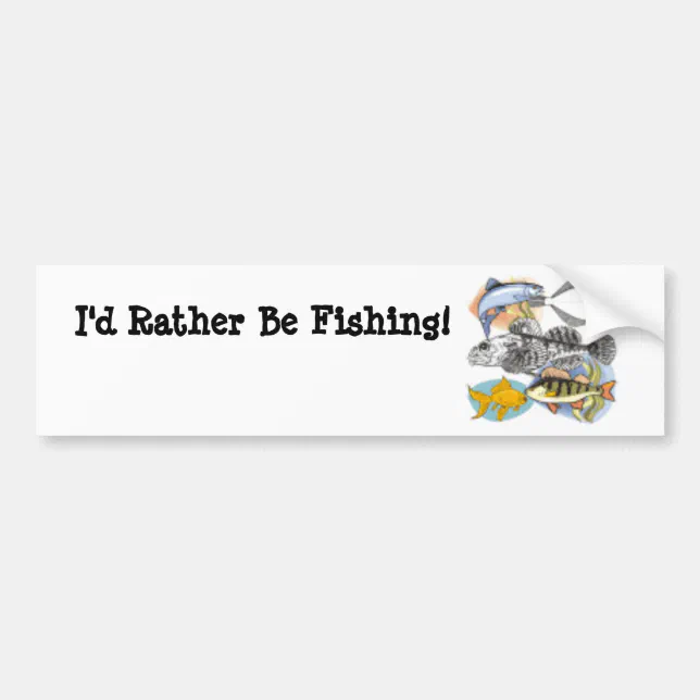 Fishing Bumper Sticker | Zazzle