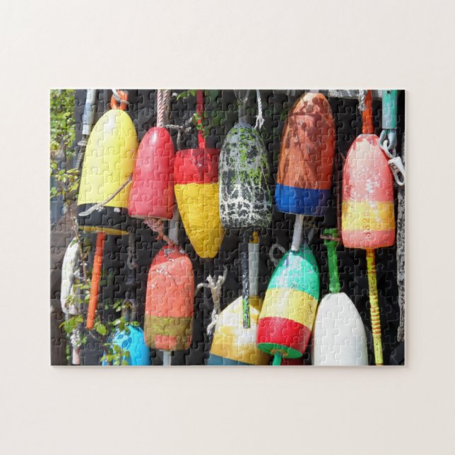 Fishing Buoys- Maine Jigsaw Puzzle (Horizontal)