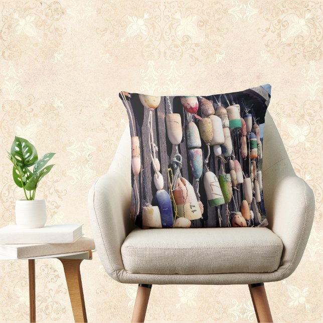 Fishing Buoys on Rustic Building Cushion (Creator Uploaded)