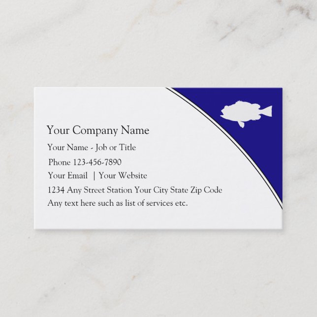 Fishing Business Cards (Front)