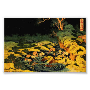 Fishing by Torchlight in Kai Province Photo Print