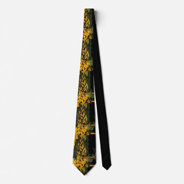 Fishing by Torchlight in Kai Province Tie (Front)