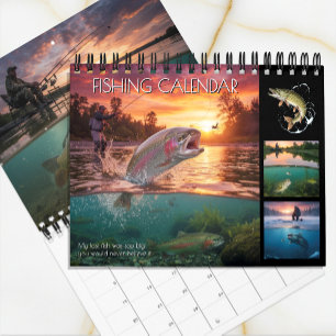 Fishing Calendar 2027 / Pro, Fish Photo Calendar