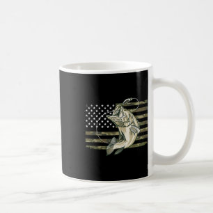Fishing Camouflage Us American Flag B Fish Fisherm Coffee Mug
