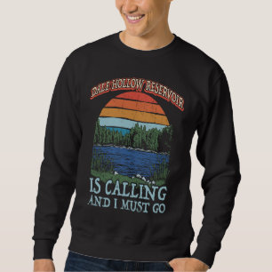 Fishing Camping Retro Lake Vacation Dale Hollow Re Sweatshirt
