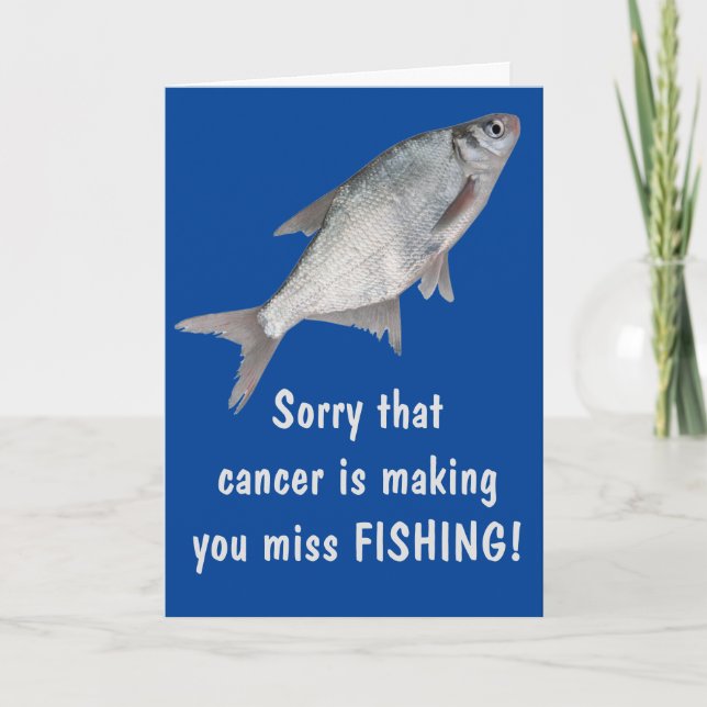 Fishing Cancer Encouragement Card (Front)