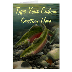 Fishing Card BC Wildlife Art Cards Custom