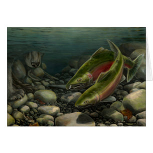 Fishing Card BC Wildlife Art Cards Custom