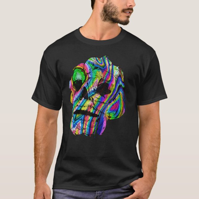 Fishing   Carp Fish Skull Tye Dye   Carp Fisherman T-Shirt (Front)