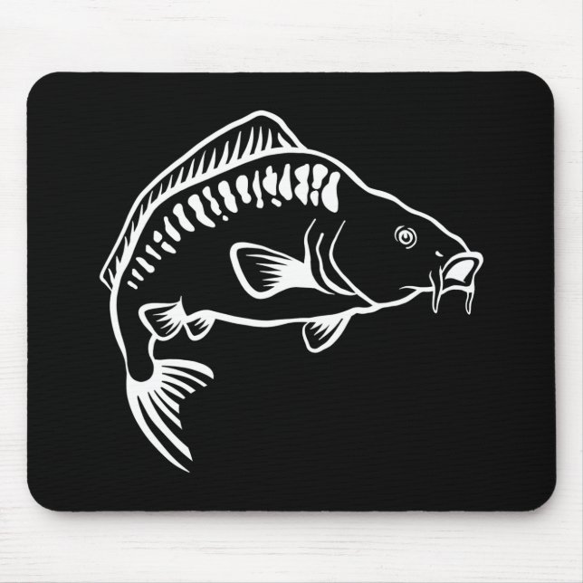 Fishing Carp Mouse Mat (Front)