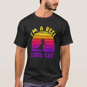 Fishing Cat Reel Cool Lake Bass Novelty T-Shirt