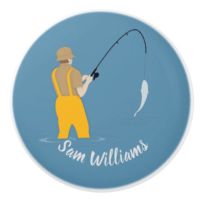 Fishing Ceramic Knob (Front)