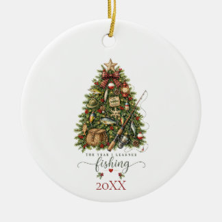 Fishing Ceramic Tree Decoration