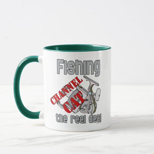 Fishing Channel Cat The Reel Deal Fishing Mug (Left)