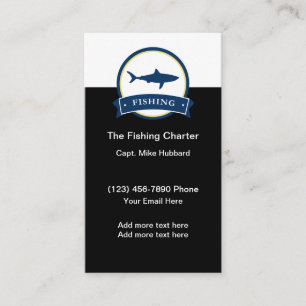 Fishing Charter Boat Captain Business Card