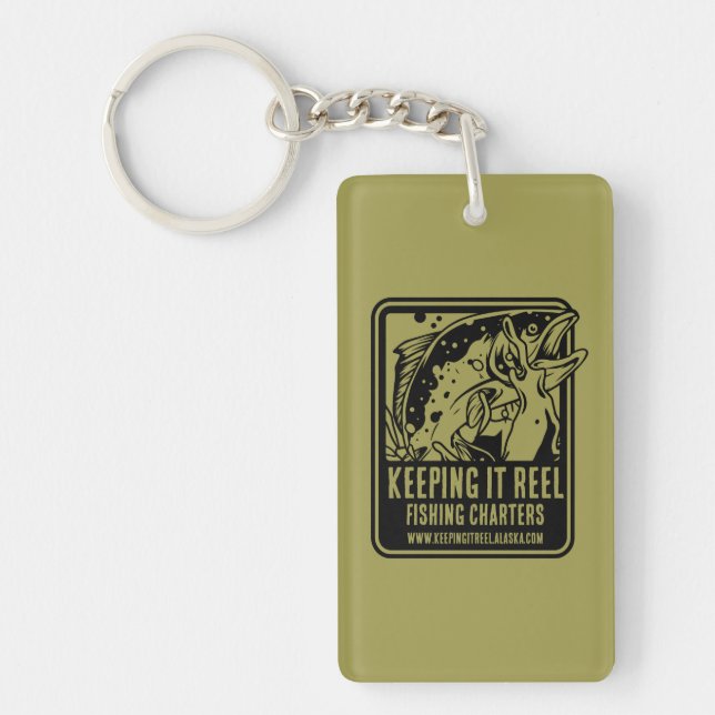 Fishing Charters And Club Accessories Key Ring (Front)