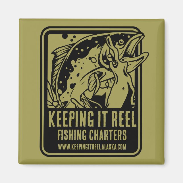 Fishing Charters And Club Accessories Magnet (Front)