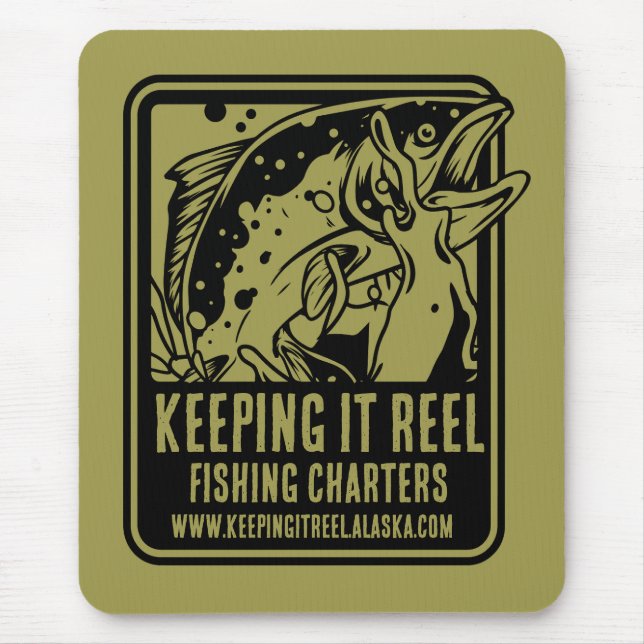 Fishing Charters And Club Accessories Mouse Mat (Front)