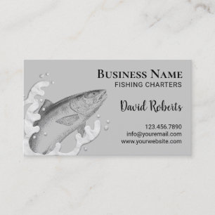 Fishing Charters Fisherman Fishing Guide Business Card
