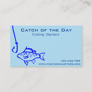 Fishing Charters fishing tours fishing tourism Business Card