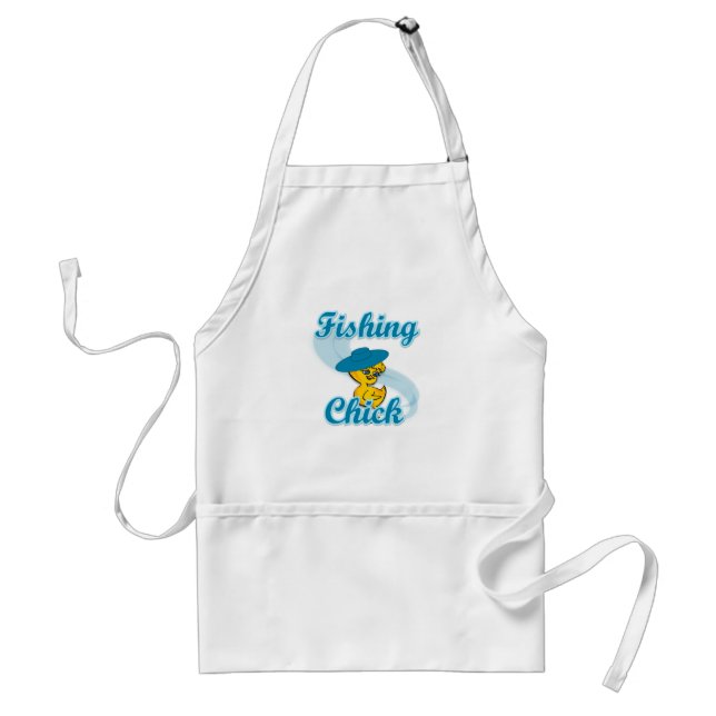 Fishing Chick #3 Standard Apron (Front)