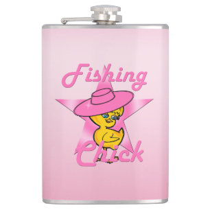Fishing Chick #8 Hip Flask
