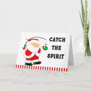 Fishing Christmas Holiday Card