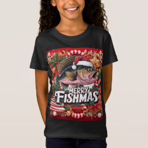 Fishing Christmas themed T-Shirt