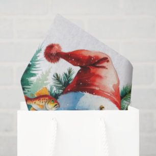 Fishing Christmas themed  Tissue Paper