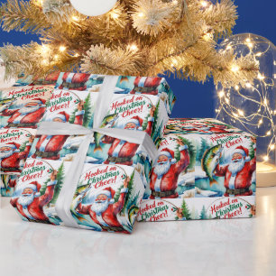 Fishing Christmas themed Wrapping Paper
