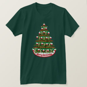 Fishing Christmas Tree Bobber Ornaments Holiday T-Shirt