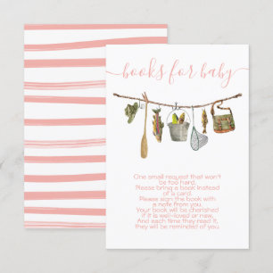 Fishing clothesline books for baby Girl card