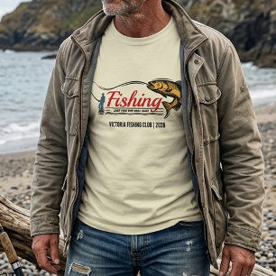 Fishing Club Real Man Bass Fisherman T-Shirt