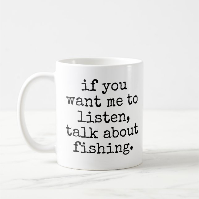 Fishing Customised Mugs (Left)