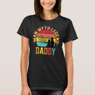 Fishing Dad And Son Legend Daddy Fishing Vintage R T-Shirt