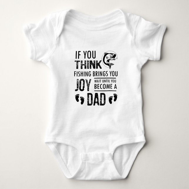 Fishing Dad Baby Bodysuit (Front)