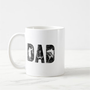 Fishing Dad Birthday Clic Bold Font Fish Daddy Coffee Mug