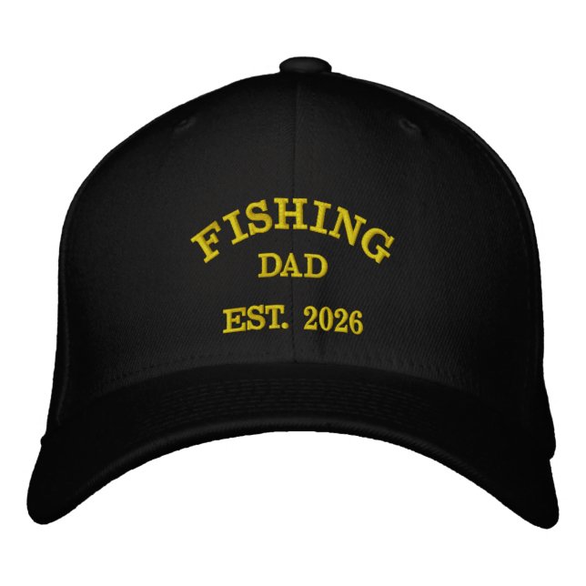 Fishing Dad Est. 2026 | Embroidered Design Hat (Front)