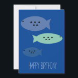 Fishing Dad Father Birthday Card<br><div class="desc">Fish Birthday Card</div>